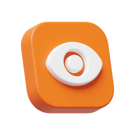 Visibilidade ocular  3D Icon