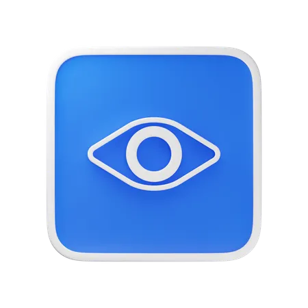 見える  3D Icon