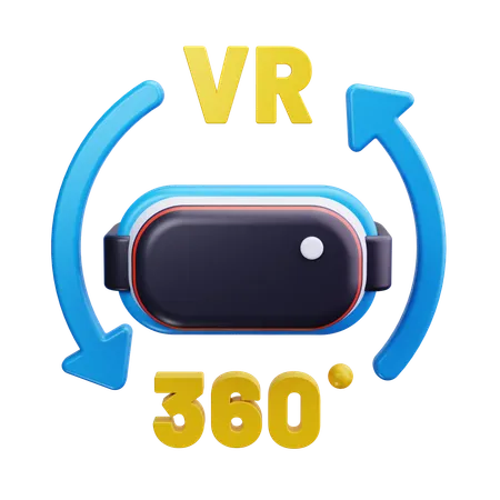 Vision à 360 degrés  3D Icon