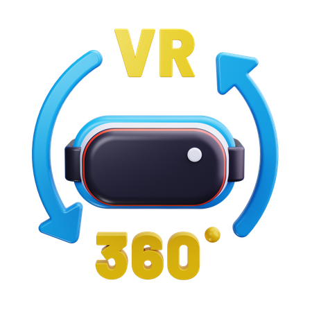 Visión de 360 grados  3D Icon