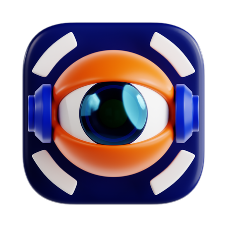 Vision  3D Icon