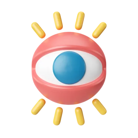 Vision  3D Icon