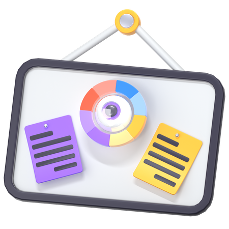 Vision Board  3D Icon