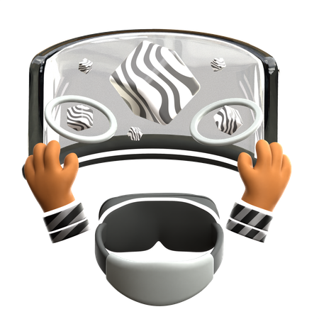 Vision de réalité virtuelle  3D Icon