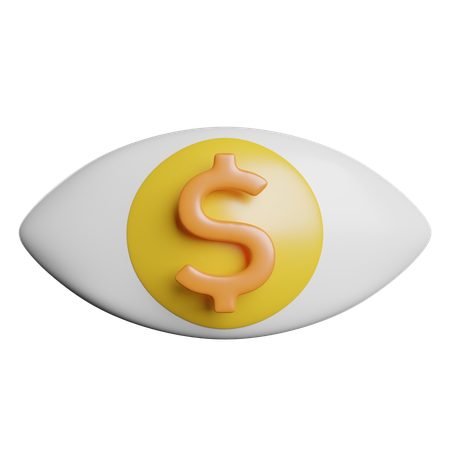 Vision financière  3D Icon