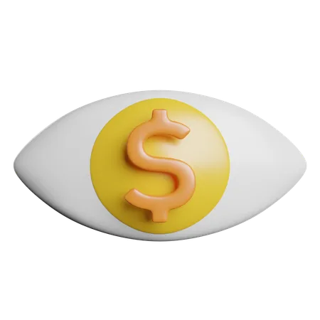 Vision financière  3D Icon