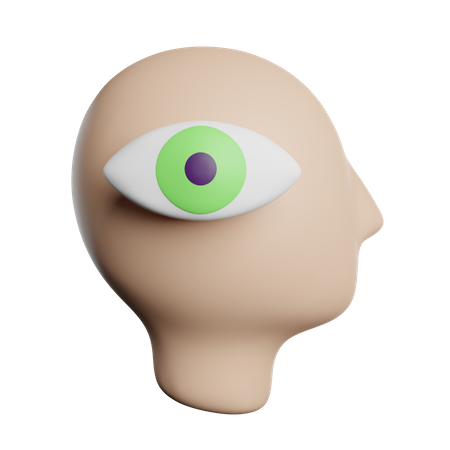 Vision mentale  3D Icon