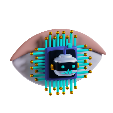 Vision intelligente  3D Icon