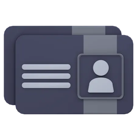 Visitenkarte  3D Icon