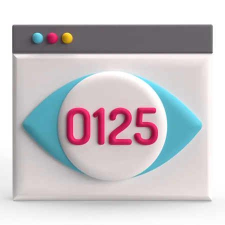 Visor web  3D Icon