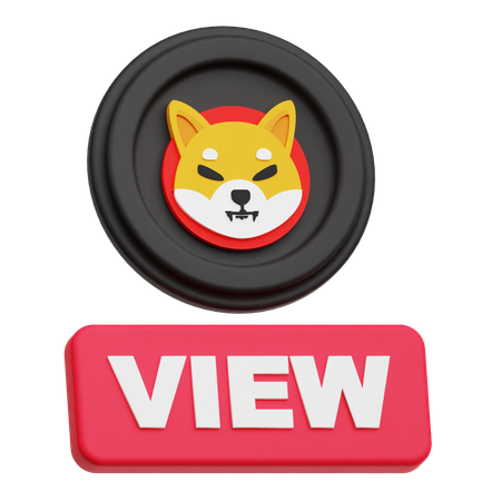 Vista do shiba inu  3D Icon