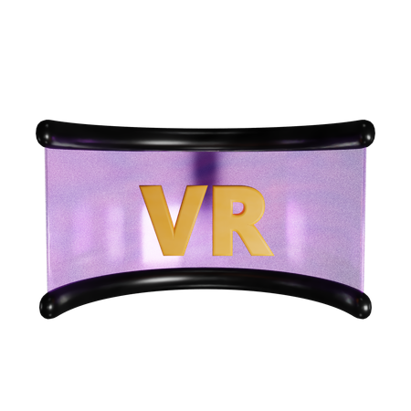 Vista de realidad virtual  3D Icon