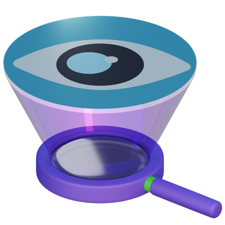 Visual Search  3D Icon