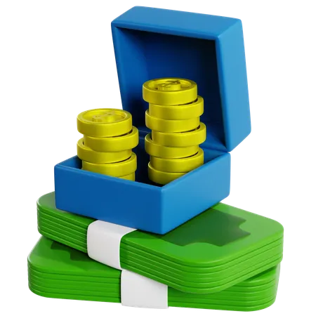 Visualisation de l’accumulation de richesse  3D Icon