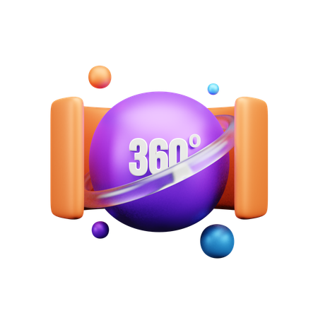Visualização 360º  3D Icon