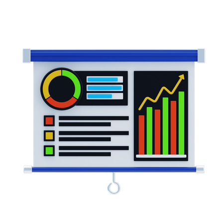 Visualização de dados  3D Icon