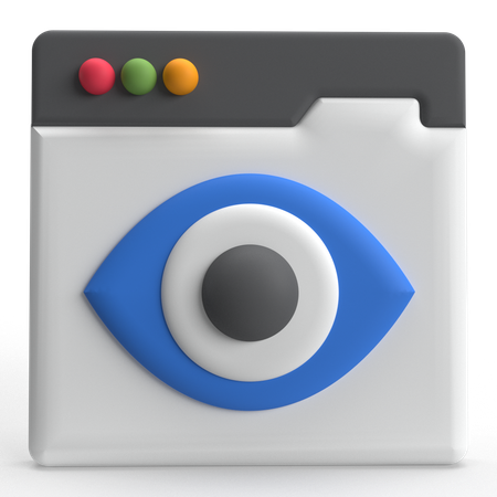 Visualização do site  3D Icon