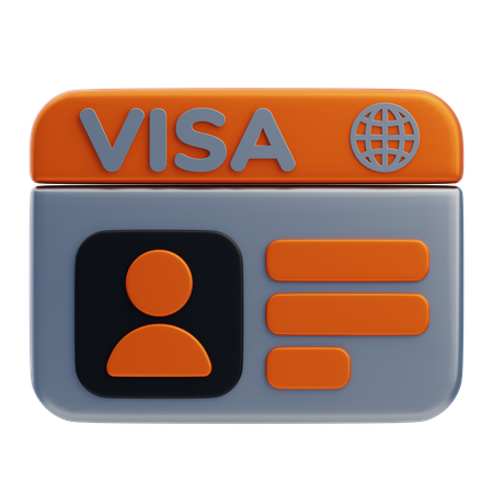 Visa  3D Icon