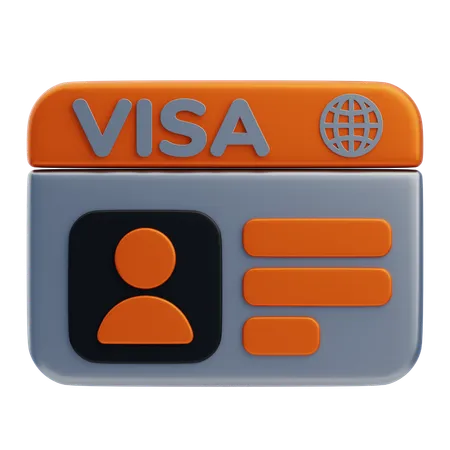 Visa  3D Icon