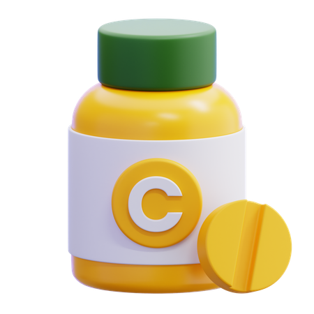 ビタミン  3D Icon