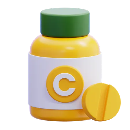 ビタミン  3D Icon