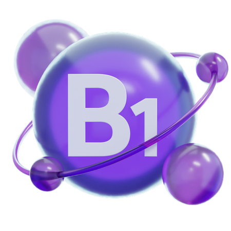 ビタミンB1  3D Icon