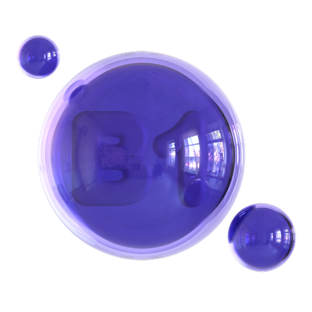 Vitamin B 1  3D Icon