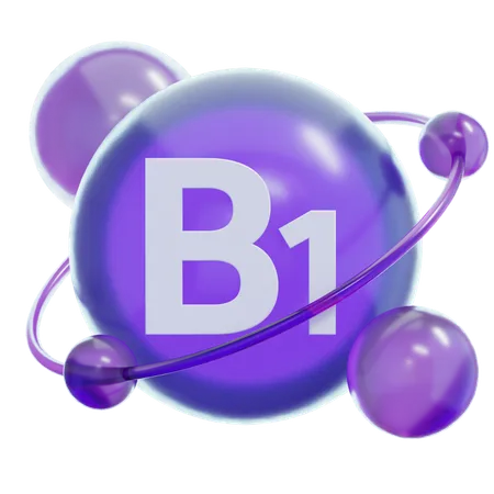 Vitamin B 1  3D Icon