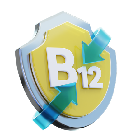 Vitamin B 12  3D Icon