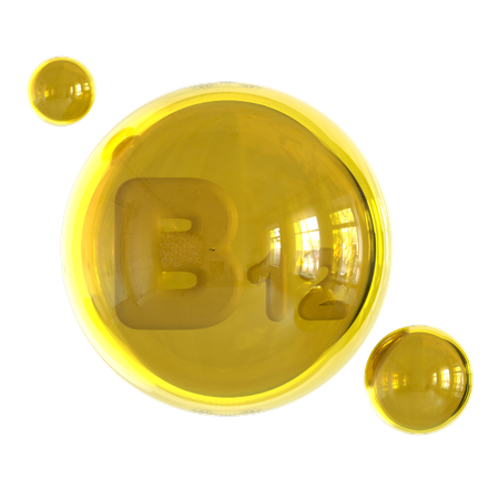 Vitamin B 12  3D Icon
