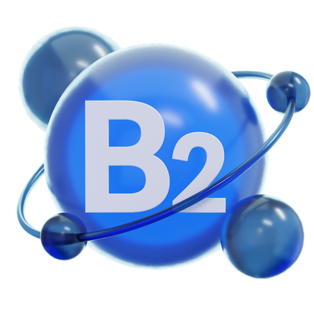 ビタミンB2  3D Icon