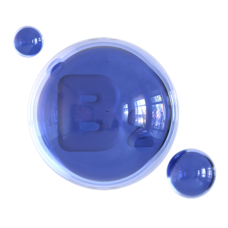 Vitamin B 2  3D Icon