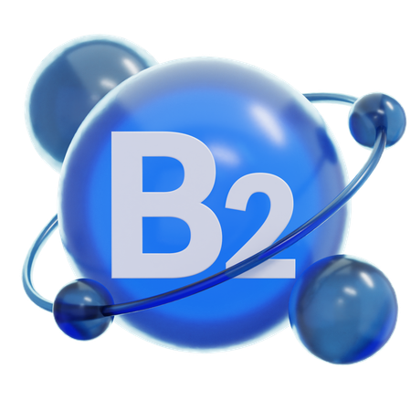 Vitamin B 2  3D Icon