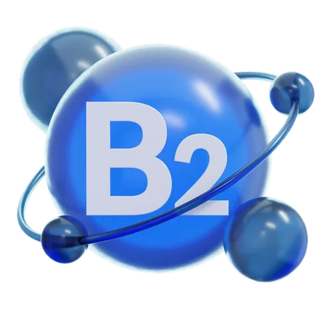 Vitamin B 2  3D Icon