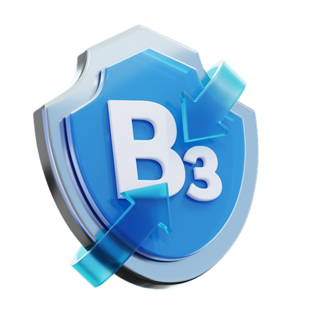 ビタミンB3  3D Icon