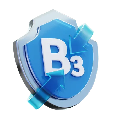 ビタミンB3  3D Icon