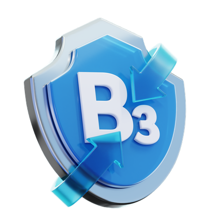 Vitamin B 3  3D Icon