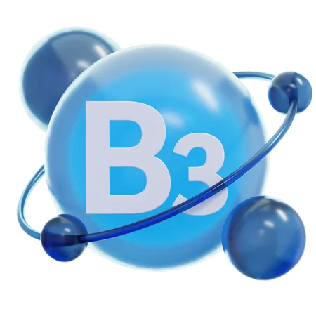 Vitamin B 3  3D Icon