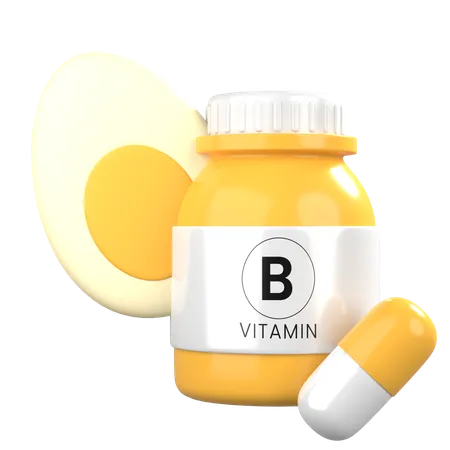 Vitamin B  3D Icon