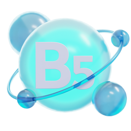 Vitamin B 5  3D Icon