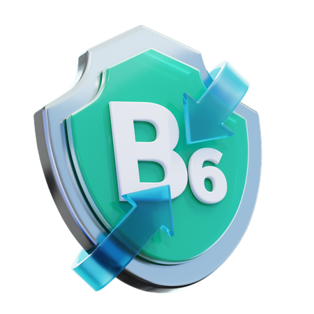 ビタミンB6  3D Icon