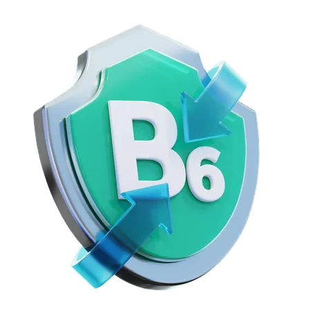 ビタミンB6  3D Icon