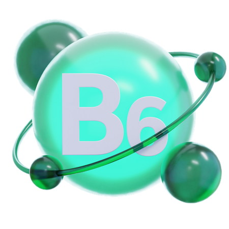 Vitamin B 6  3D Icon