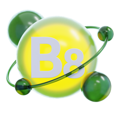 Vitamin B 8  3D Icon