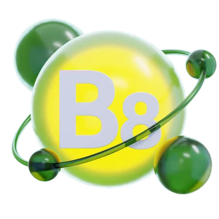 Vitamin B 8  3D Icon