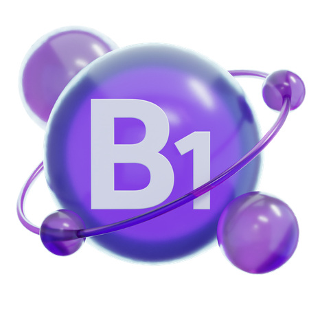 Vitamin B 1  3D Icon