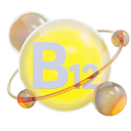 Vitamin B 12  3D Icon