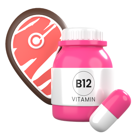 Vitamin B12  3D Icon