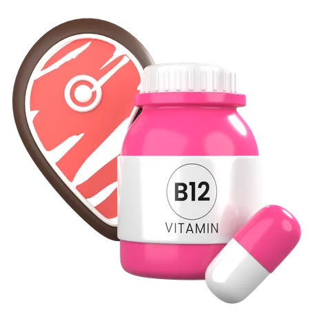 Vitamin B12  3D Icon