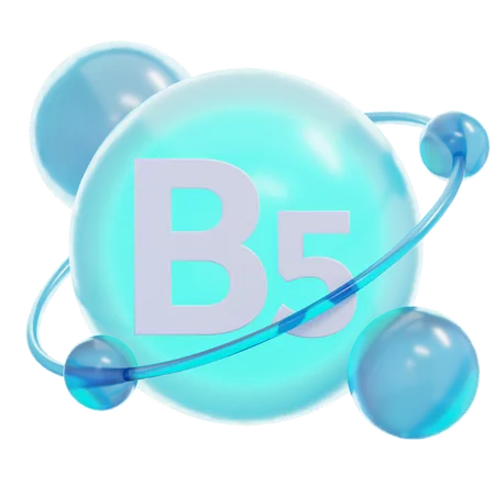 Vitamin B 5  3D Icon